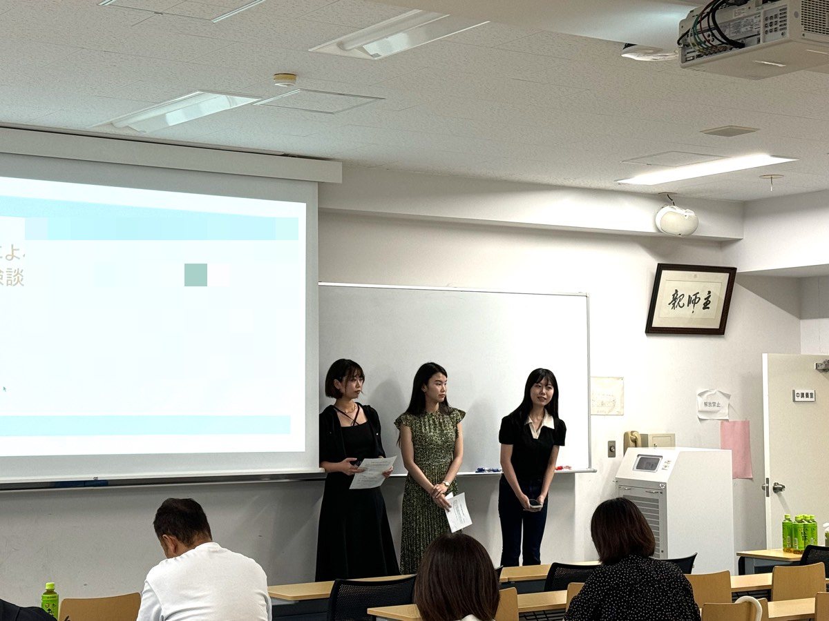 保護者会:卒業生の就職体験談の写真