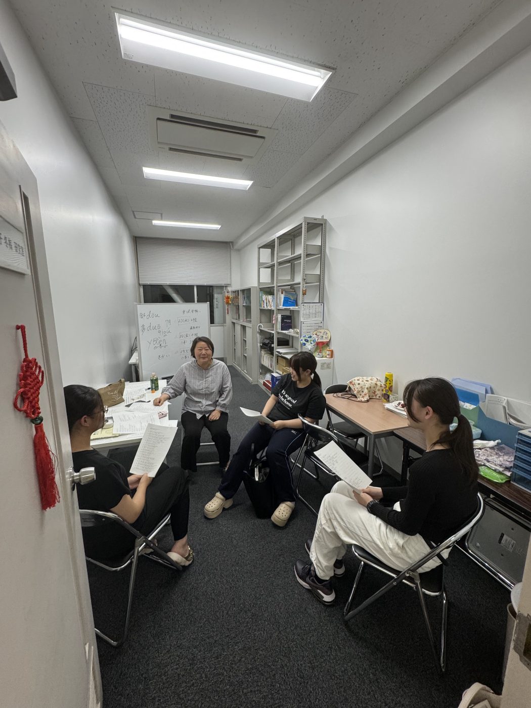 スピーチコンテストに向けた練習の写真